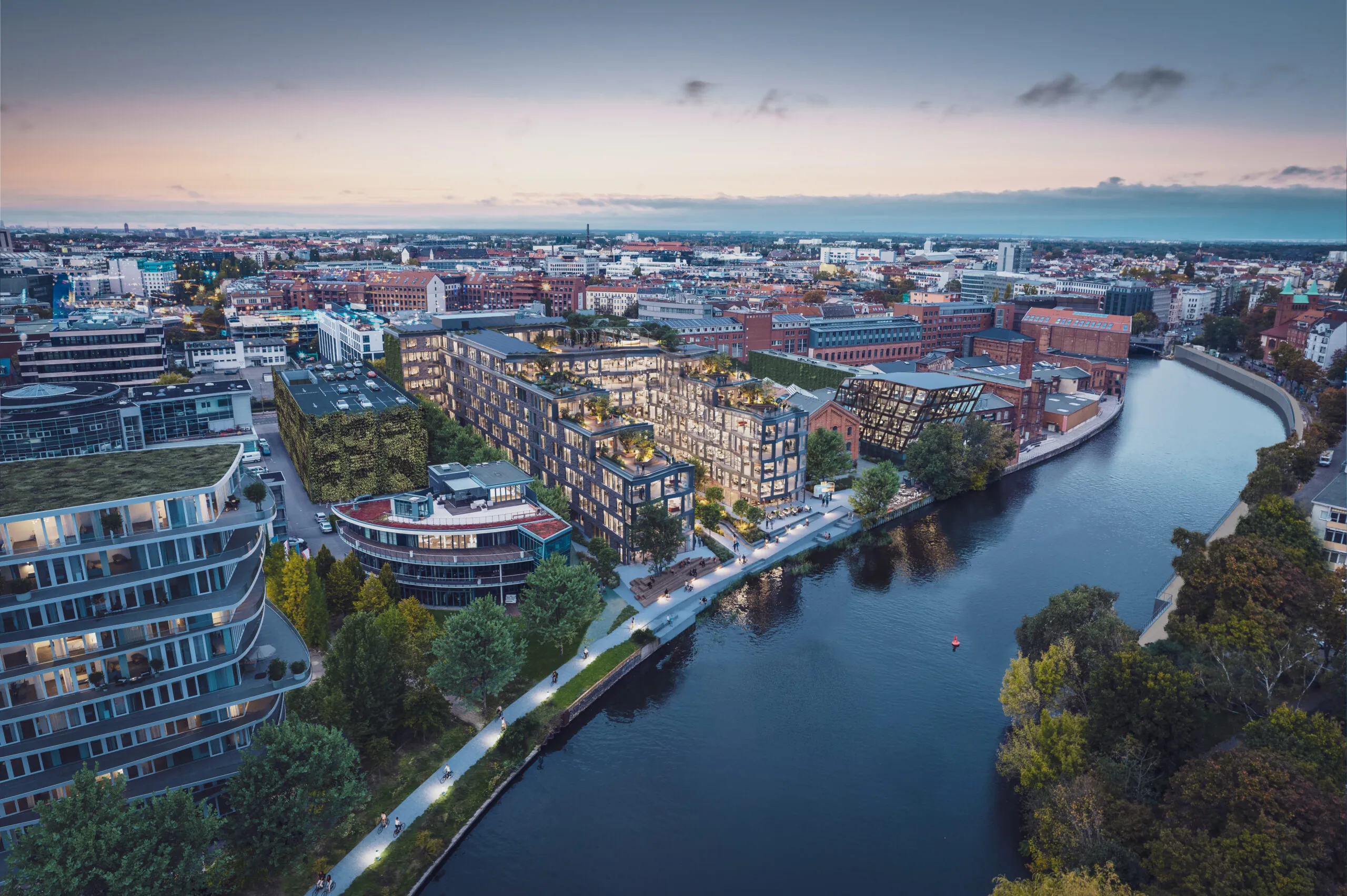 franklinstrasse aerial spree