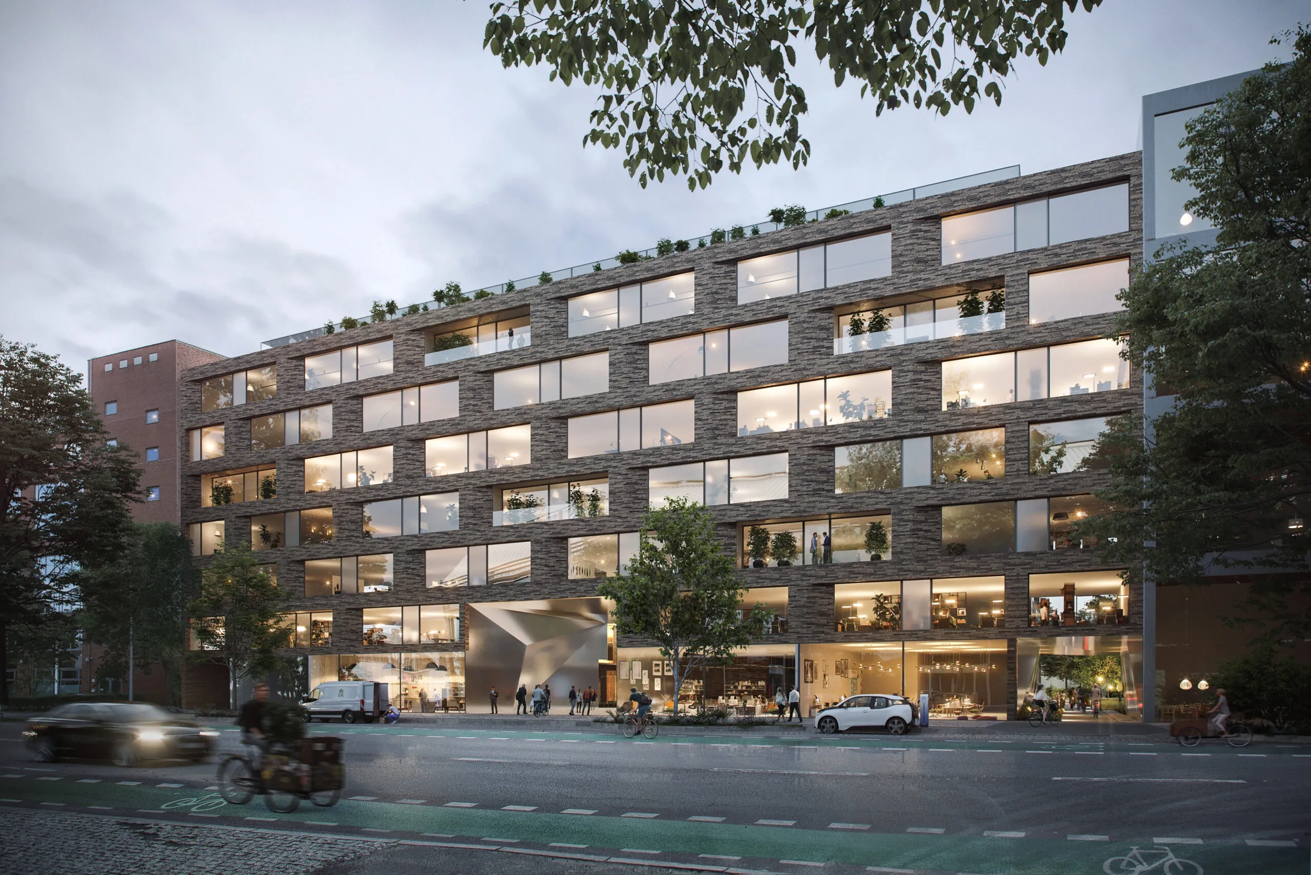 franklinstrasse strasse blue hour